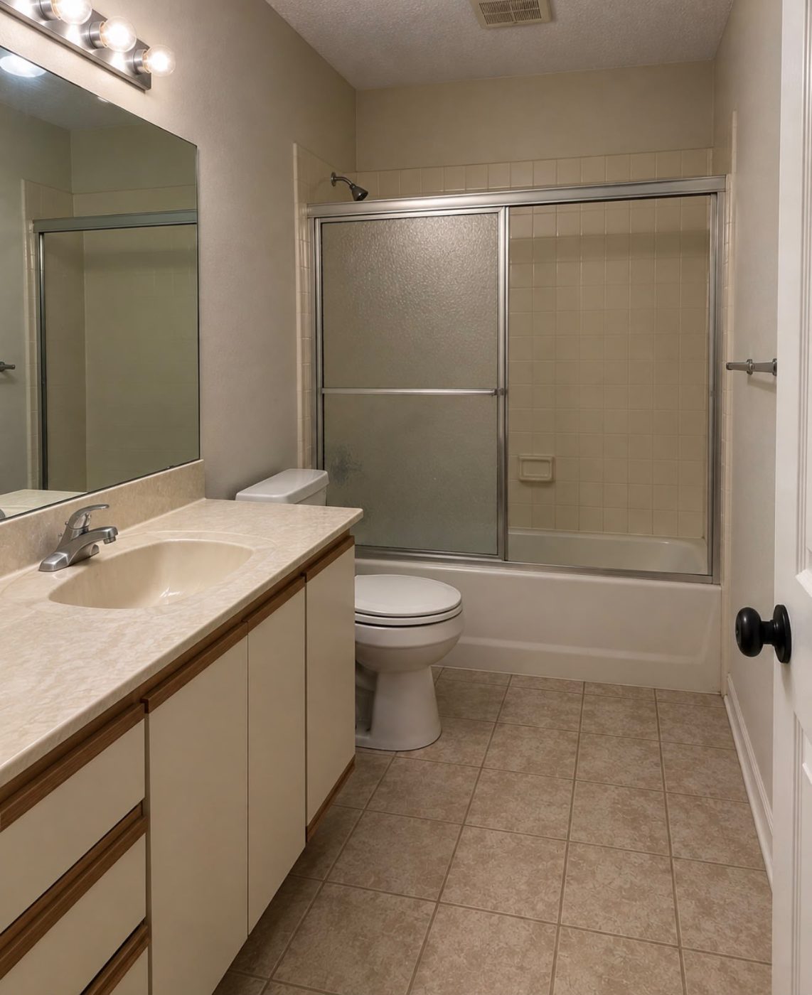 Bathroom renovation — before the work started