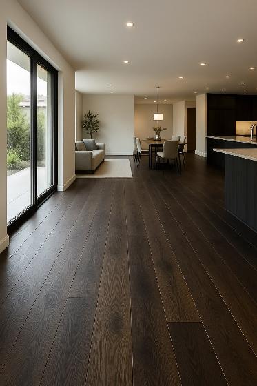 Engineered Hardwood Installation — completed work