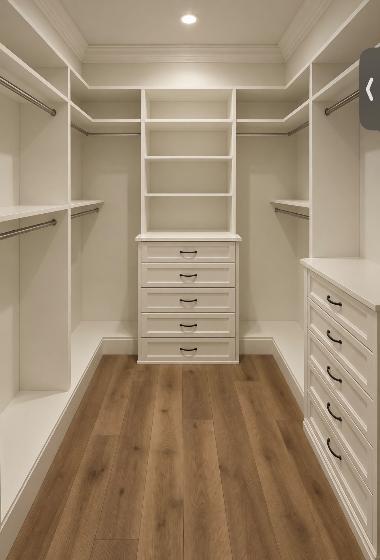 Walk-in Closet Build-out — completed work